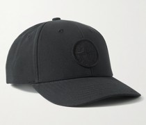 Baseballkappe aus Baumwoll-Canvas mit Logostickerei