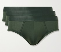 Set aus drei Slips aus Stretch-Lyocell