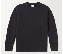 Sweatshirt aus recyceltem Baumwoll-Jersey mit Print