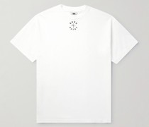 + Born X Raised T-Shirt aus Baumwoll-Jersey mit Stickerei und Logoprint