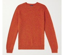 Pullover aus gebürsteter Shetland-Wolle