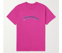 Horizon Script T-Shirt aus Baumwoll-Jersey mit Logoprint