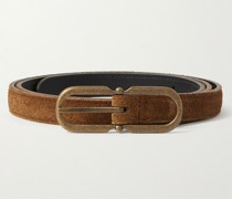 Gürtel aus Veloursleder, 2,5 cm