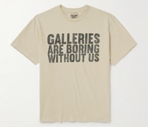 Boring T-Shirt aus Baumwoll-Jersey mit Print in Distressed-Optik
