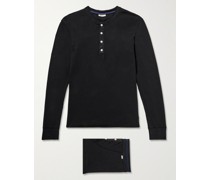 Karl Heinz Set aus Henley Shirt und Retropants aus Biobaumwoll-Jersey