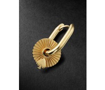Spade einzelne Creole aus Gold