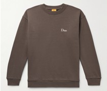 Sweatshirt aus Baumwoll-Jersey mit Logostickerei