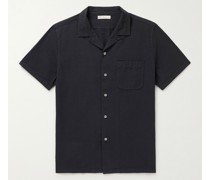 Camp-Collar Cotton-Seersucker Shirt