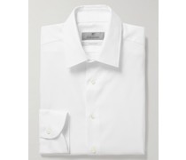 Schmal geschnittenes Hemd aus „Impeccable“ Baumwoll-Twill