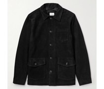 Arbeitsjacke aus Veloursleder