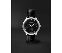 Ornatino Automatic 42 mm Uhr aus 18 Karat Weißgold, Lederarmband mit Krokodileffekt, Ref.-Nr. WAUMGE014581