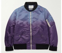 Bomberjacke aus Baumwoll-Twill in Stückfärbung