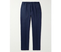 Schmal geschnittene Hose aus Leinen