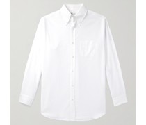 Hemd aus Baumwoll-Oxford mit Button-Down-Kragen
