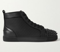 Lou Spikes Orlato High-Top-Sneakers aus Leder und Mesh mit Nieten