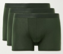 Three-Pack Stretch-Lyocell Boxer Briefs
