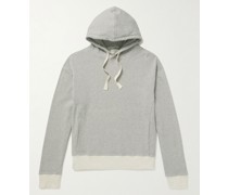 Striped Cotton-Jersey Hoodie