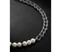 Asli Classic Chain Sterling Silver Pearl Necklace