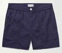 Gerade geschnittene Shorts aus Nylon