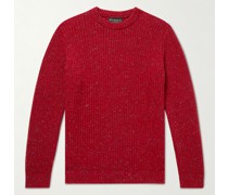 Ribbed Donegal Merino Wool Sweater