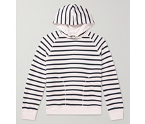 Striped Organic Cotton-Jersey Hoodie