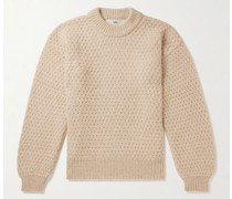 Leonard Crochet-Knit Alpaca-Blend Sweater