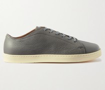 Sneakers aus vollnarbigem Leder