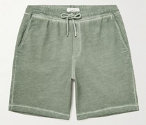 Cold-Dyed Organic Cotton-Jersey Drawstring Shorts