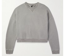 Sweatshirt aus enzymgewaschenem Baumwoll-Jersey