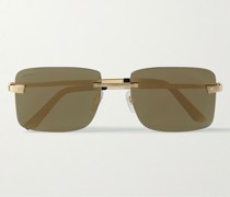 Santos Frameless Gold-Tone Sunglasses