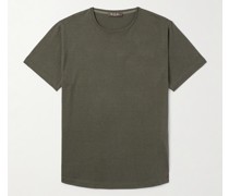 Soft schmal geschnittenes T-Shirt aus einer Seiden-Baumwollmischung