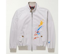 + Slowboy Printed Cotton-Twill Bomber Jacket