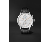 Portugieser Automatic Chronograph 41mm Stainless Steel and Alligator Watch, Ref. No. IW371604