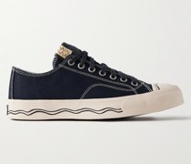 Seeger Sneakers aus Canvas mit Besätzen aus Leder und Gummi