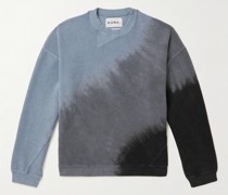 Twist Sweatshirt aus von Hand eingefärbtem Baumwollfleece