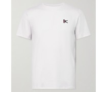 Laufsport-T-Shirt aus Stretch-Jersey mit Logoprint