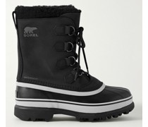Caribou™ Faux Shearling-Trimmed Nubuck and Rubber Snow Boots