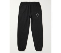 Monday schmal zulaufende Jogginghose aus Biobaumwoll-Jersey mit Logoprint