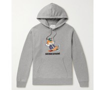 Hoodie aus Baumwoll-Jersey mit Logoprint