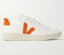 V-12 Sneakers aus Leder mit Velourslederbesätzen