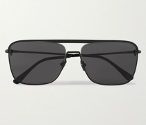 Aviator-Style Metal and Acetate Sunglasses