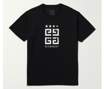 4G T-Shirt aus Baumwoll-Jersey mit Logoprint