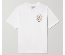 Casa Way T-Shirt aus Biobaumwoll-Jersey mit Logoprint
