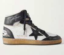 Sky Star High-Top-Sneakers aus Leder mit Velourslederbesatz in Distressed-Optik