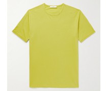 T-Shirt aus Biobaumwoll-Jersey in Stückfärbung