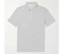 Striped Pima Cotton and Modal-Blend Jersey Polo Shirt