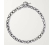 Burnished Sterling Silver Chain Bracelet