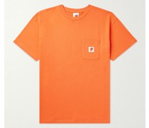 T-Shirt aus Baumwoll-Jersey mit Logoapplikation