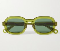 Newman Sonnenbrille mit rundem Rahmen aus Azetat