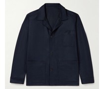 Camp-Collar Wool-Flannel Chore Jacket